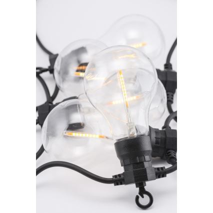 Guirlande de noël décorative d'extérieur LED 10xA60 7,5m IP44 blanc chaud