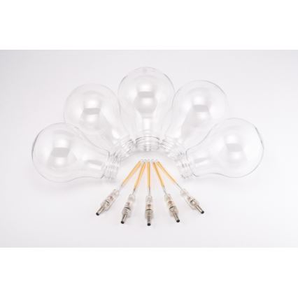 Guirlande de noël décorative d'extérieur LED 10xA60 7,5m IP44 blanc chaud