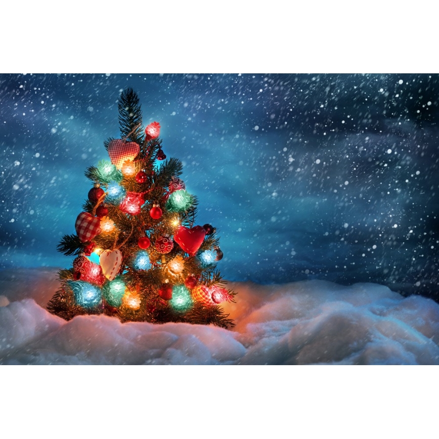 Guirlande lumineuse LED de Noël pour l'extérieur, 40 LED / 15 m, IP44, multicolore