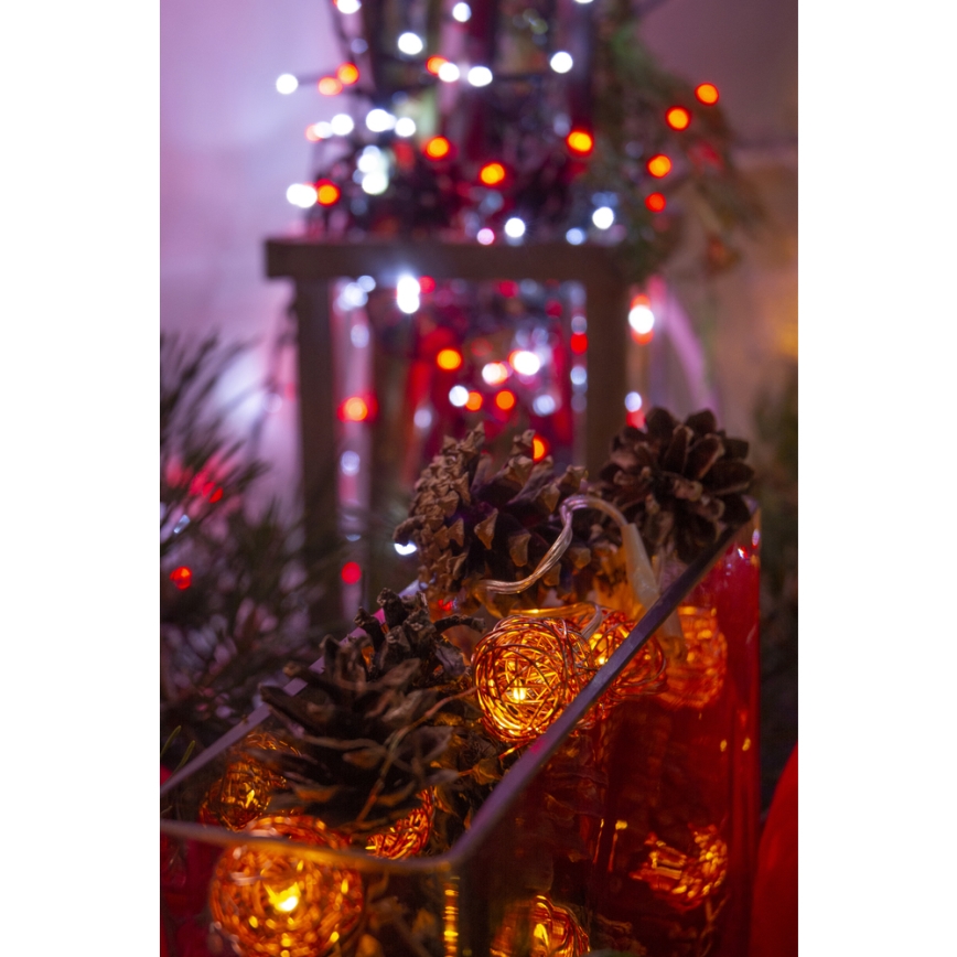 Guirlande décorative LED 10xLED/2xAA, blanc chaud