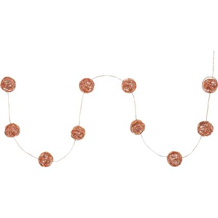 Guirlande décorative LED 10xLED/2xAA, blanc chaud