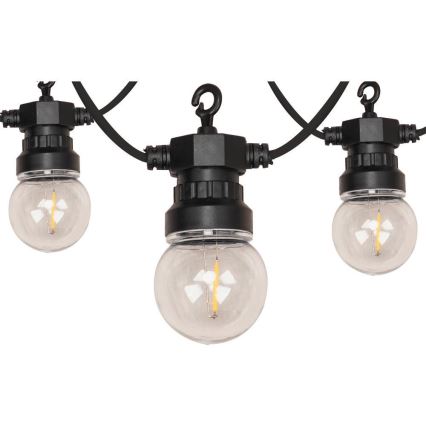 Guirlande décorative LED extérieure GUIRLANDE G45 10xE27/230V 8m IP44 blanc chaud