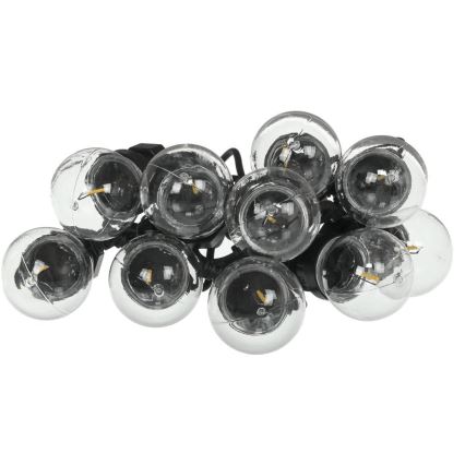 Guirlande décorative LED extérieure GUIRLANDE G45 10xE27/230V 8m IP44 blanc chaud