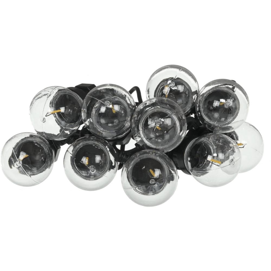 Guirlande décorative LED extérieure GUIRLANDE G45 10xE27/230V 8m IP44 blanc chaud