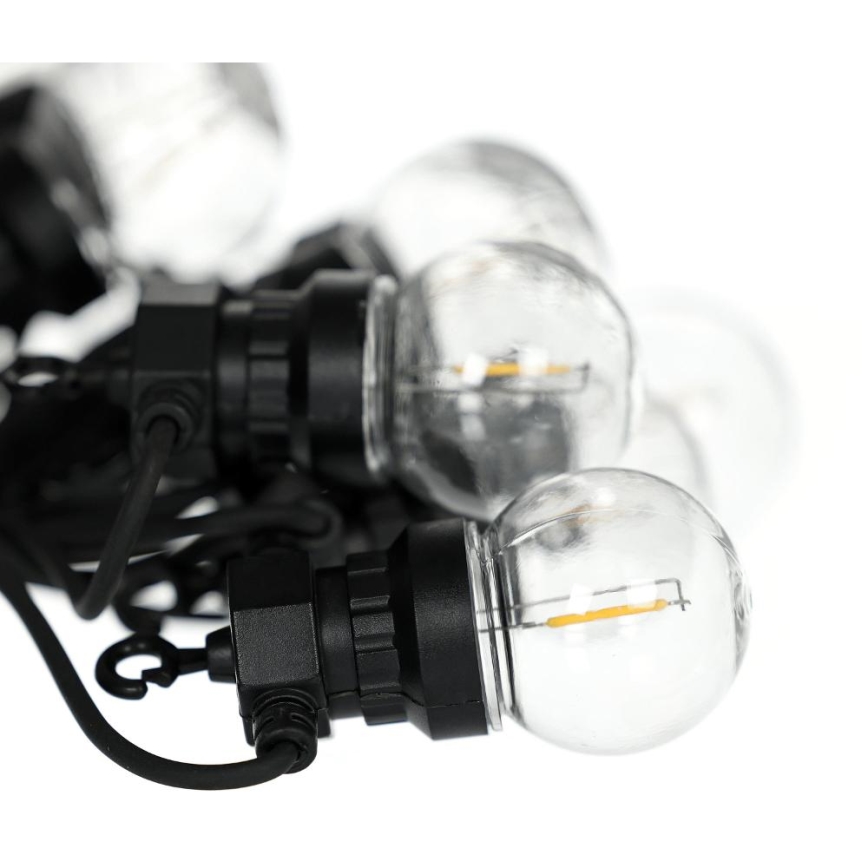 Guirlande décorative LED extérieure GUIRLANDE G45 10xE27/230V 8m IP44 blanc chaud