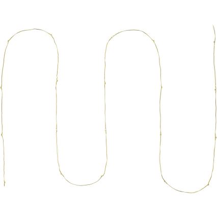 Guirlande LED 20 LED / 2x AA, 2,3 m, blanc chaud