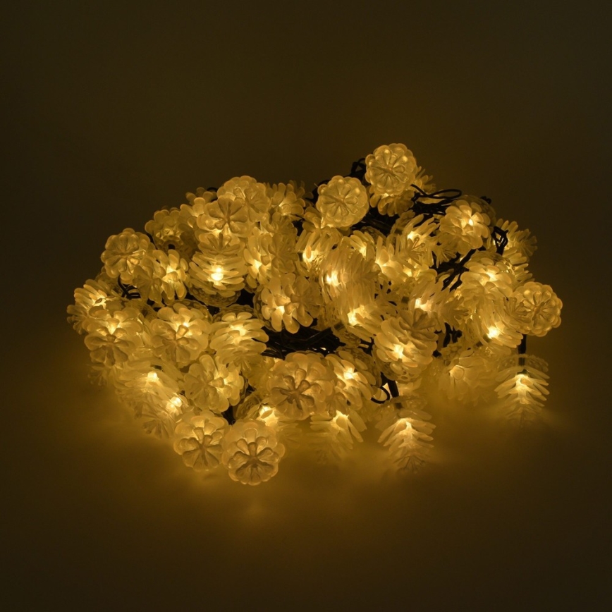 Guirlande lumineuse LED d'extérieur 80 LED, 25 m, IP44, blanc chaud