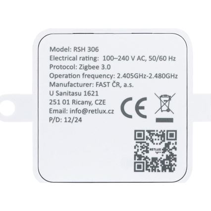 Interrupteur encastrable intelligent 230 V