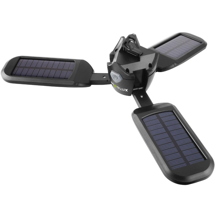 Lampe de camping rechargeable LED avec panneau solaire 3W/1600 mAh IPX4