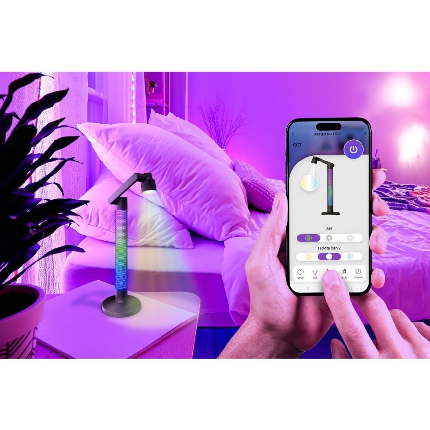 Lampe de table RGBW à intensité variable LED/10W/5V 2700-6000K Wi-Fi Tuya + télécommande