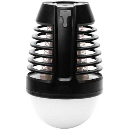 Retlux - Lampe LED portable rechargeable avec piège à insectes LED/5W/1800 mAh IP44 noire