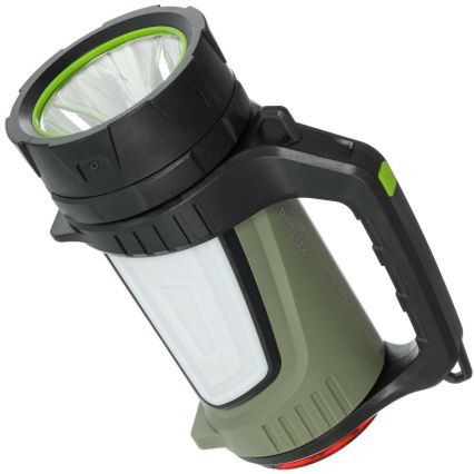 Retlux - Lampe torche d'extérieur rechargeable à intensité variable avec batterie portative LED/21W/4400 mAh IP44