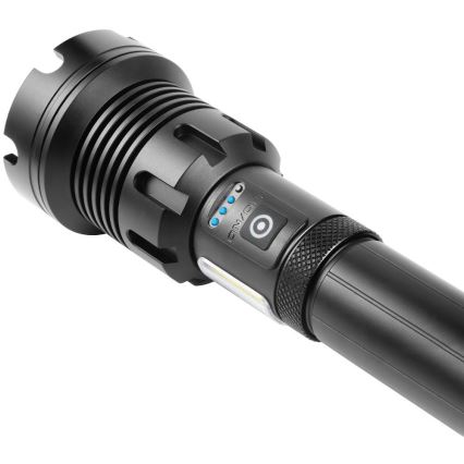 Lampe torche en aluminium rechargeable avec fonction batterie portative LED/4400 mAh 2200 lm IP44