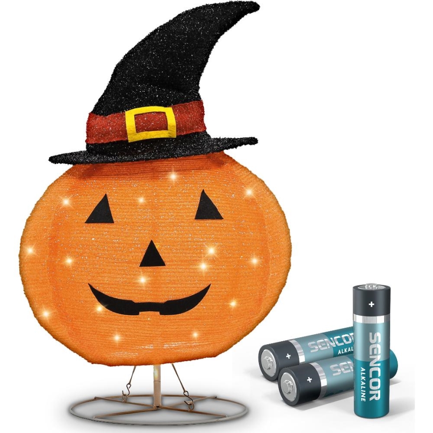 LED Buiten decoratie HALLOWEEN LED/3xAA/warm wit IP44 pumpkin