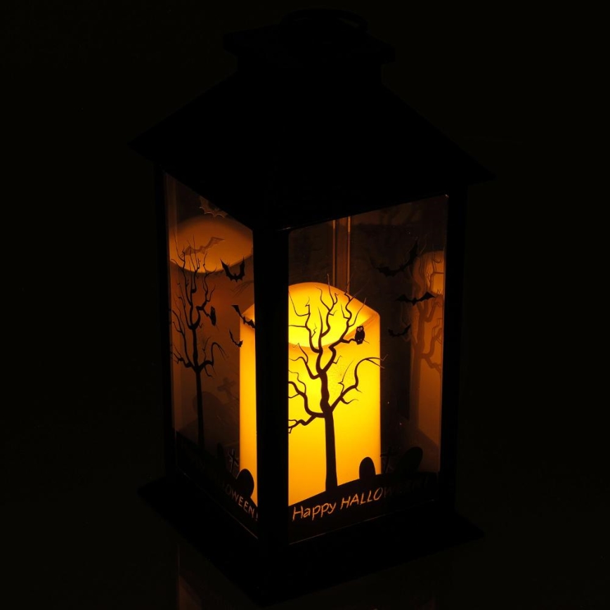 LED Decoratie HALLOWEEN LED/3xAAA/warm wit lantaarn