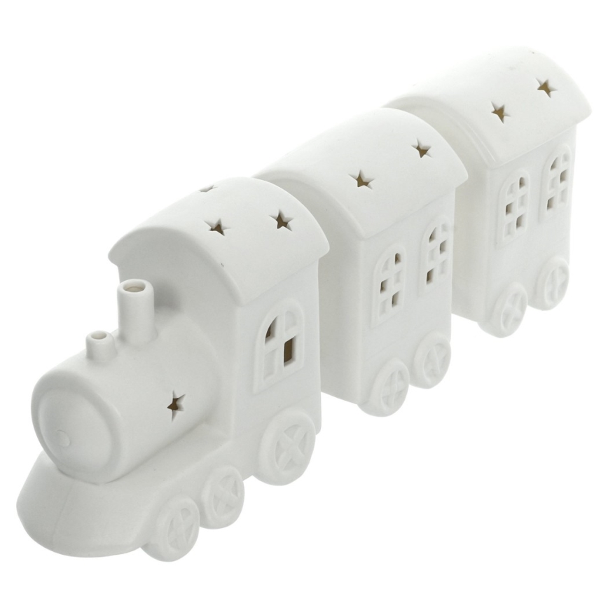 LED Decoratie van Porselein LED/3xLR44 trein