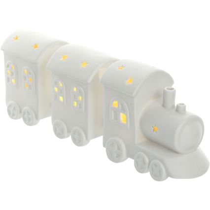 LED Decoratie van Porselein LED/3xLR44 trein