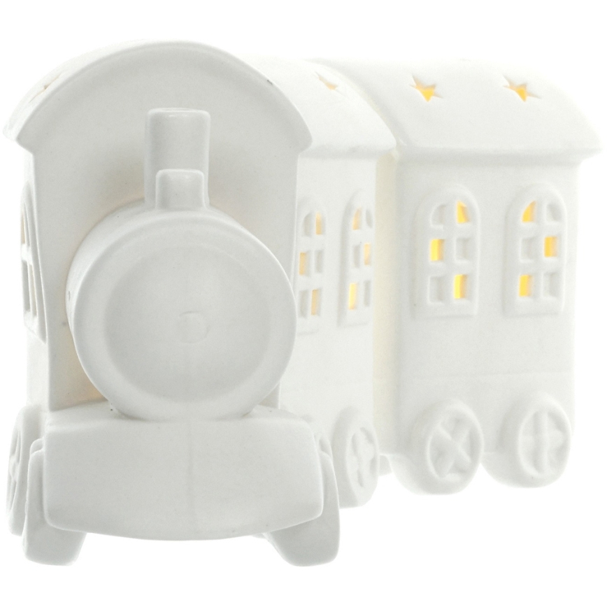 LED Decoratie van Porselein LED/3xLR44 trein