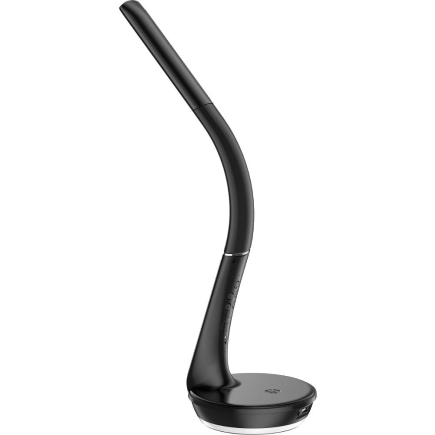 LED dimbare tafel lamp met draadloos opladen Qi 5W en scherm LED/6W/230V/1xCR2032 3000/4000/6000K zwart