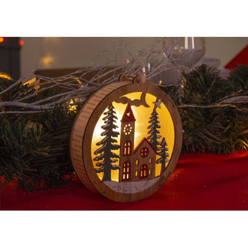 LED Kerst Decoratie 5xLED/2xAAA warm wit