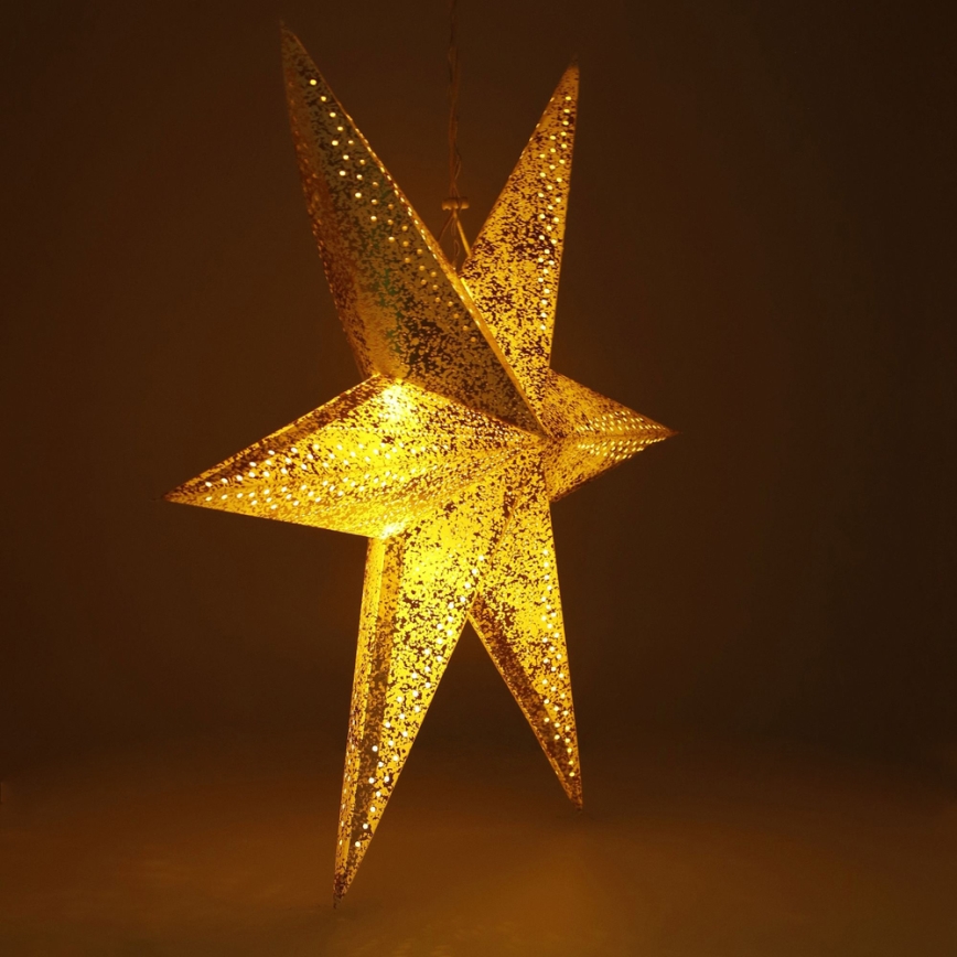 LED Kerst Decoratie LED/3xAA ster goud