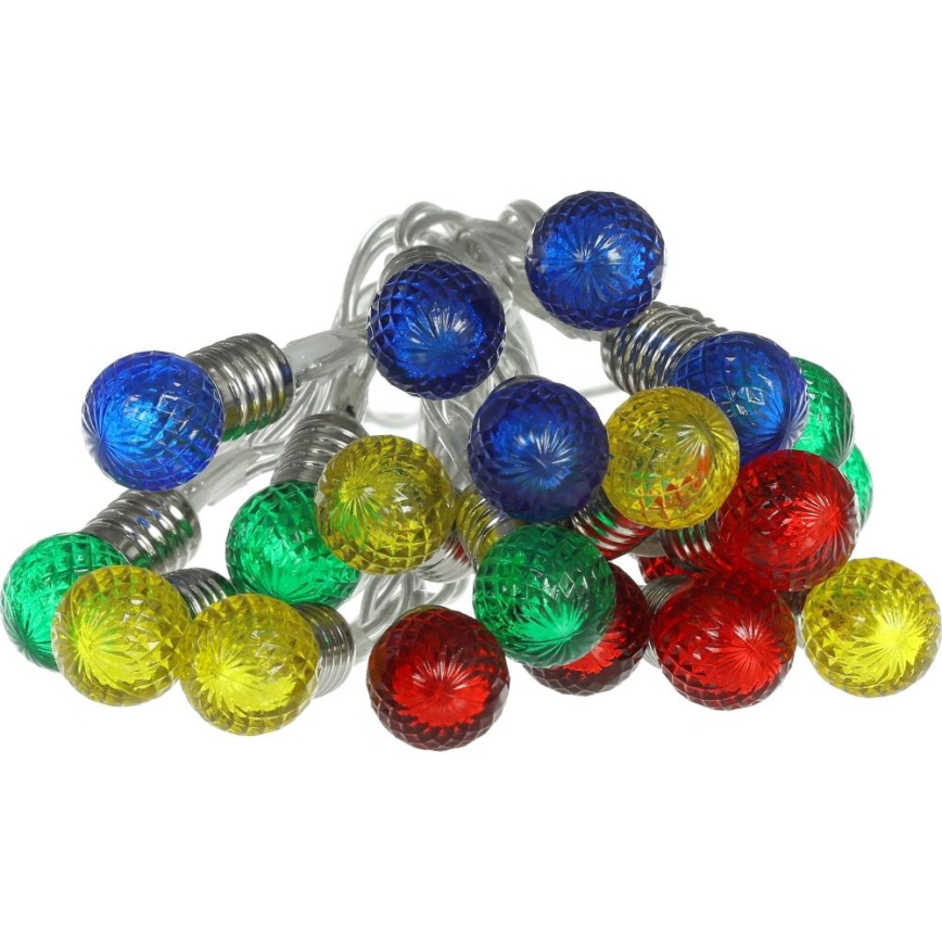 LED Kerst lichtsnoer 20xLED/2xAA/warm wit 1,8m lampen
