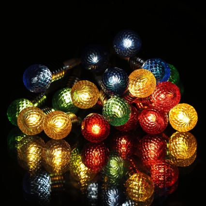 LED Kerst lichtsnoer 20xLED/2xAA/warm wit 1,8m lampen