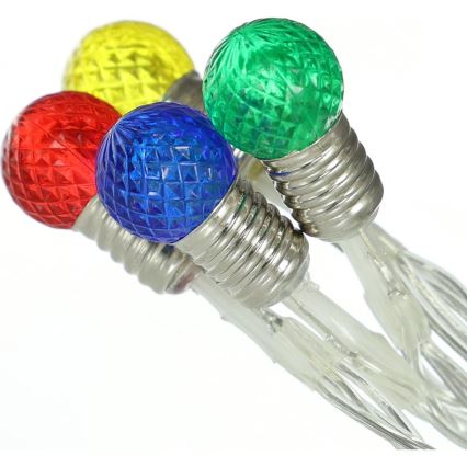 LED Kerst lichtsnoer 20xLED/2xAA/warm wit 1,8m lampen