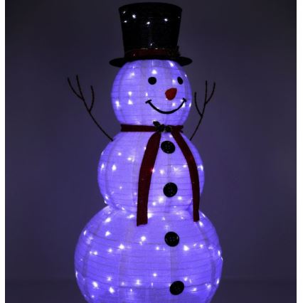 LED kerstdecoratie LED/3,6W/230V 180 cm IP44 sneeuwman