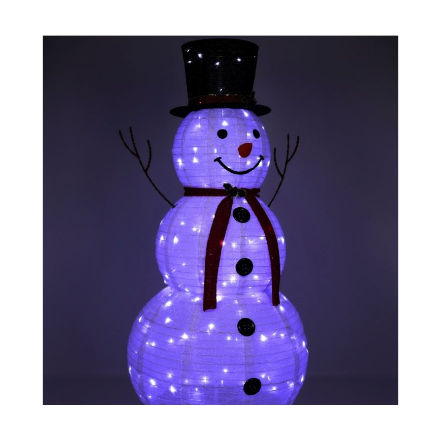LED kerstdecoratie LED/3,6W/230V 180 cm IP44 sneeuwman