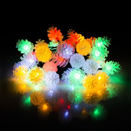 LED kerstlichtsnoer voor buiten 40xLED/15m IP44 meerkleurig