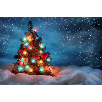 LED kerstverlichting voor buiten, 80xLED/25m, IP44, meerkleurig