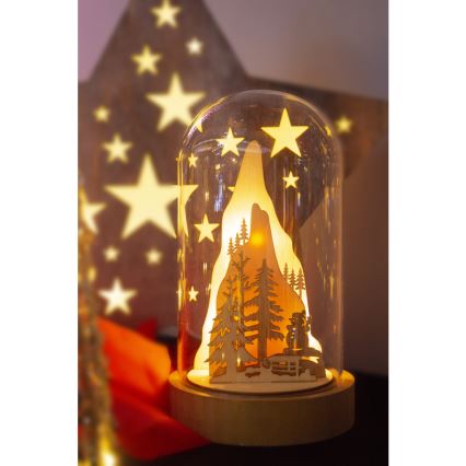 LED Kerstversiering LED/2xAA warm wit