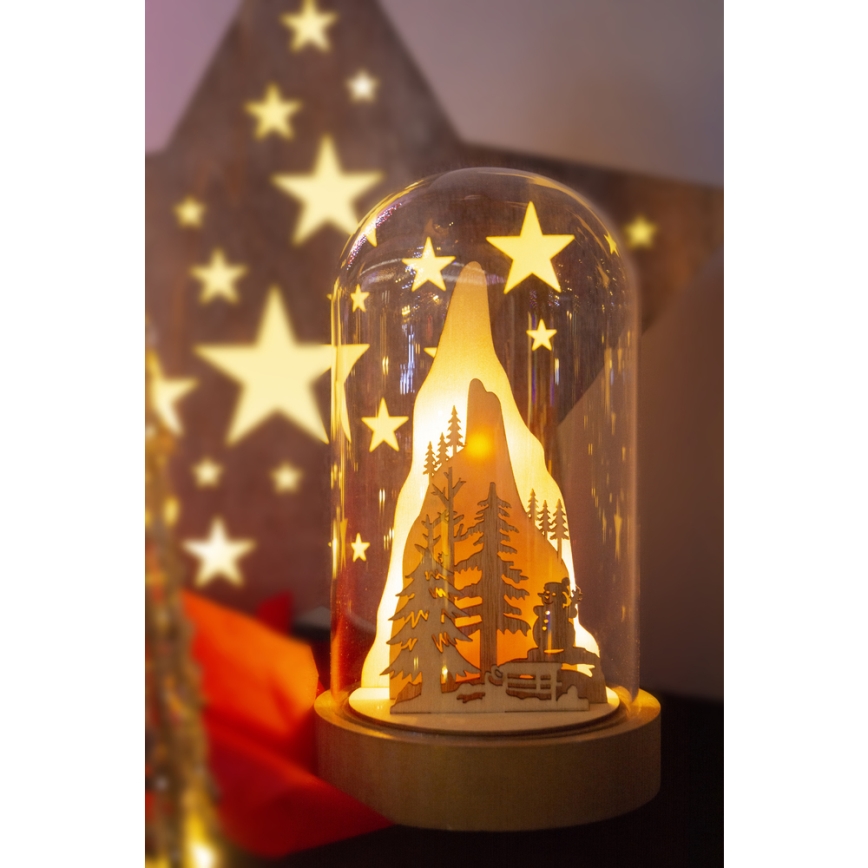 LED Kerstversiering LED/2xAA warm wit
