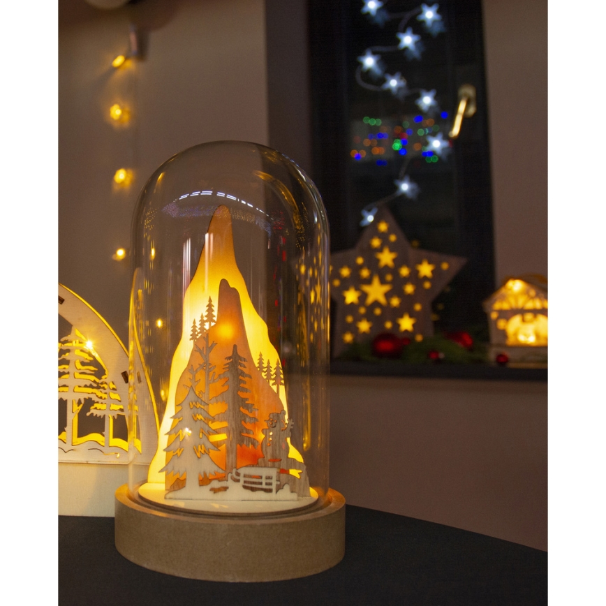 LED Kerstversiering LED/2xAA warm wit