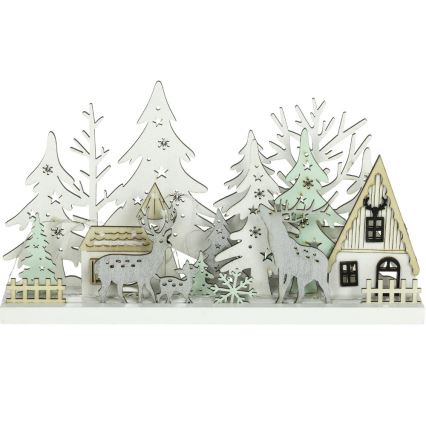 LED Kerstversiering LED/3xAAA/warm wit bos