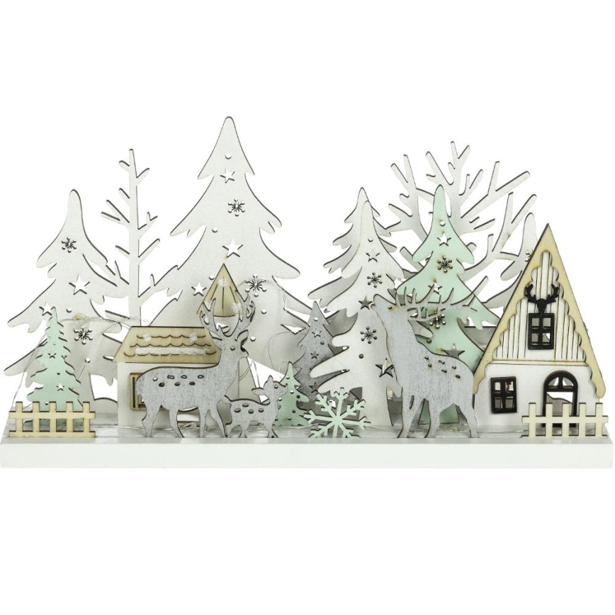 LED Kerstversiering LED/3xAAA/warm wit bos