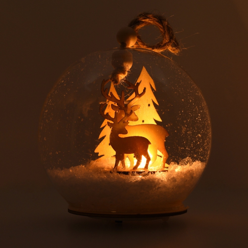 LED Kerstversiering LED/3xLR44 warm wit