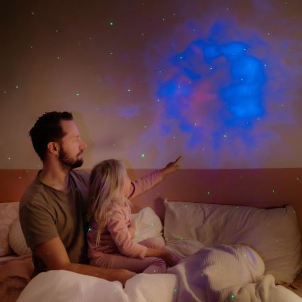 LED kinderprojector 230V astronaut 12,5 cm + afstandsbediening