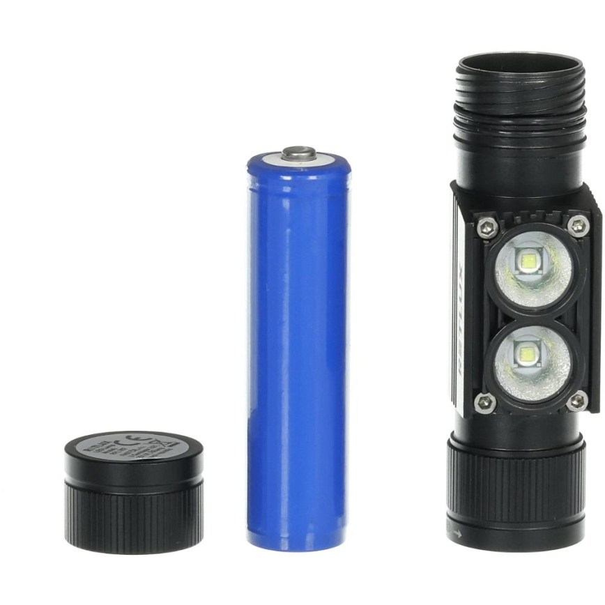 LED Oplaadbare aluminium hoofdlamp LED/2600 mAh IP66
