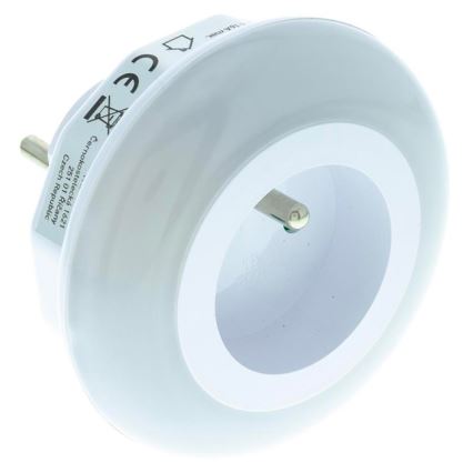 LED Oriëntatie Lamp met een Schemer Sensor en Stekker LED/0,6W/230V