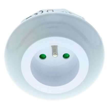LED Oriëntatie Lamp met een Schemer Sensor en Stekker LED/0,6W/230V