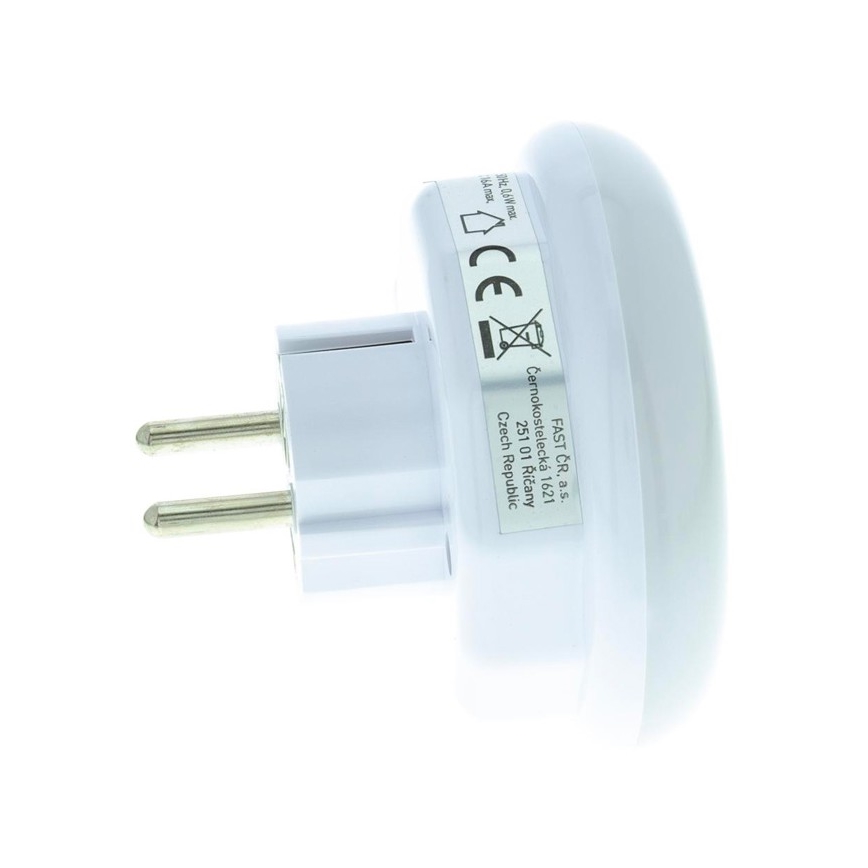 LED Oriëntatie Lamp met een Schemer Sensor en Stekker LED/0,6W/230V