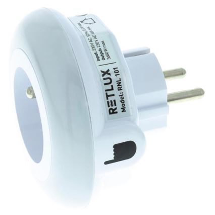 LED Oriëntatie Lamp met een Schemer Sensor en Stekker LED/0,6W/230V