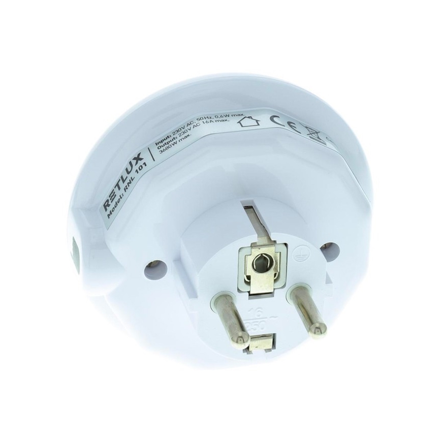 LED Oriëntatie Lamp met een Schemer Sensor en Stekker LED/0,6W/230V