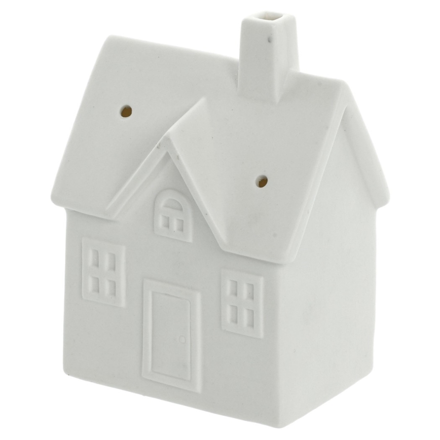 LED Porselein decoratie LED/3xLR44/warm wit huis wit