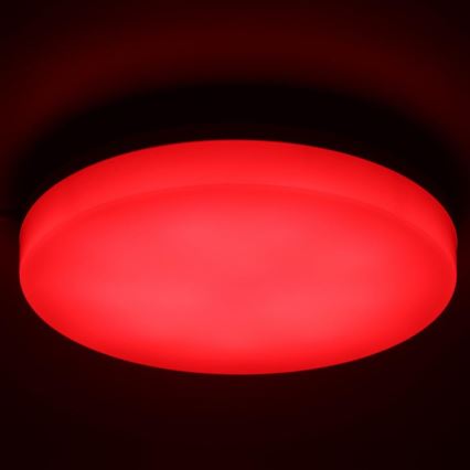 LED RGBW Dimbaar Badkamer Plafondlamp LED/20W/230V Wi-Fi IP44 Wit