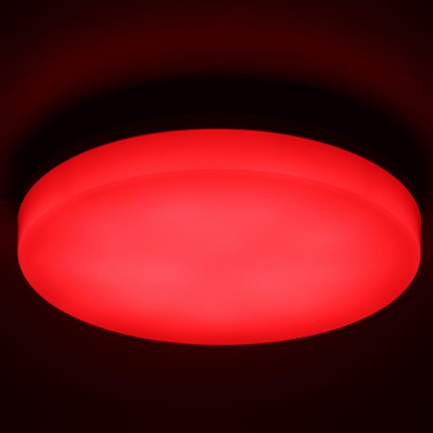 LED RGBW Dimbaar Badkamer Plafondlamp LED/20W/230V Wi-Fi IP44 Wit