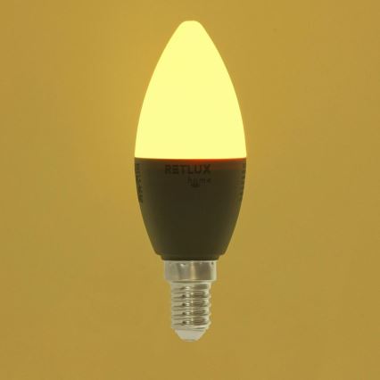 LED RGBW dimbare lamp C37 E14/4,5W/230V 2700-6500K Wi-Fi Tuya