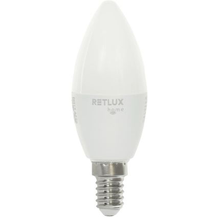 LED RGBW dimbare lamp C37 E14/4,5W/230V 2700-6500K Wi-Fi Tuya